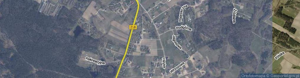 Zdjęcie satelitarne Mahoniowa ul.